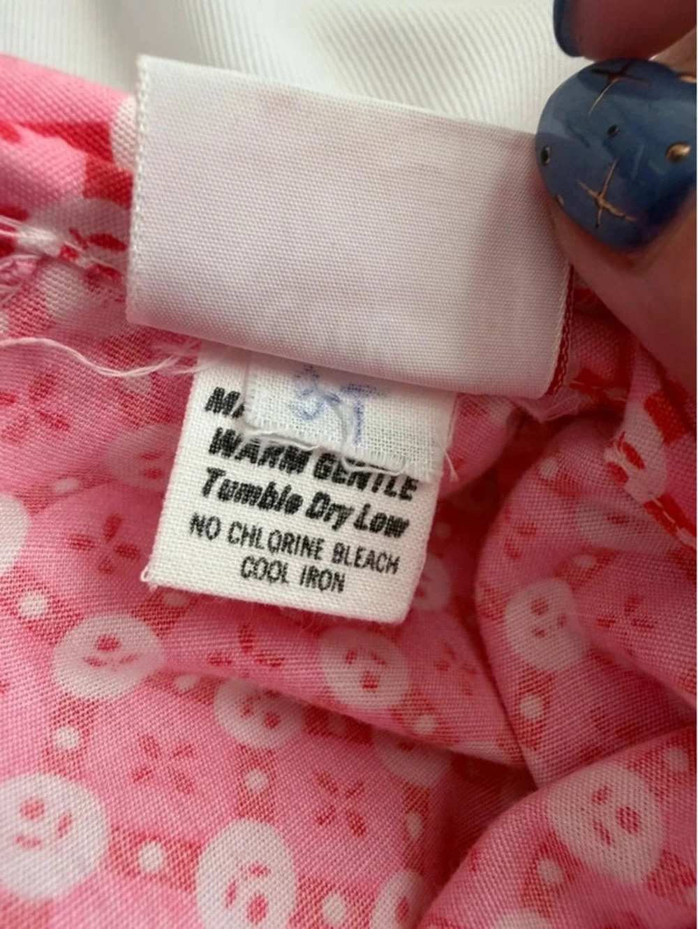 Vintage Ceil Ainsworth Pink Pinafore Apron Dress Set Estimated Size 2T/3T